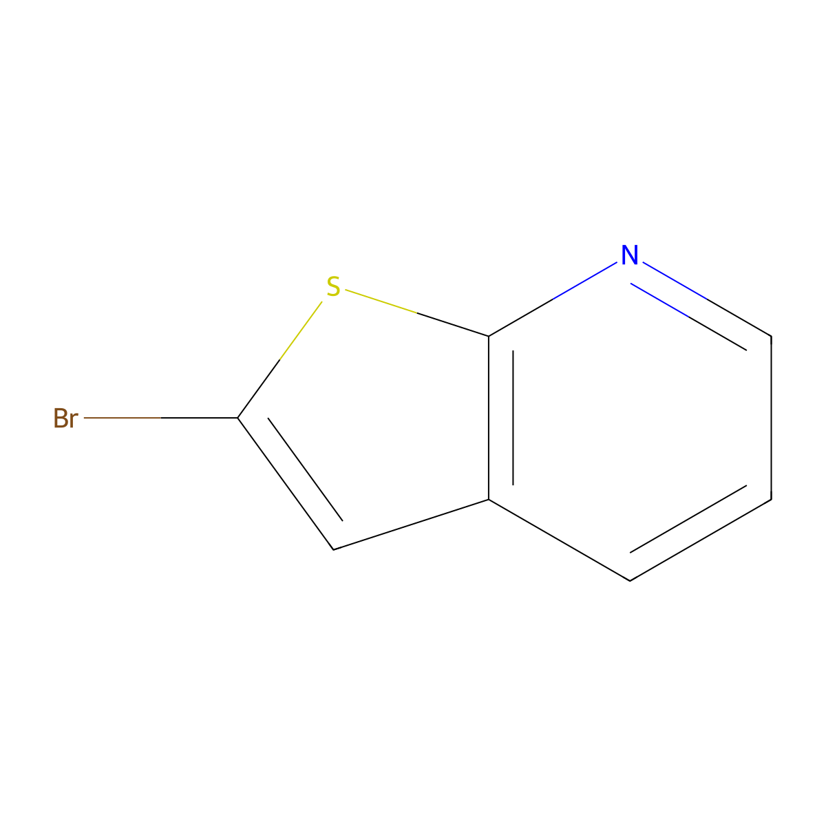 2-Bromothieno(2,3-b)pyridine molecular structure, CAS 72808-92-5