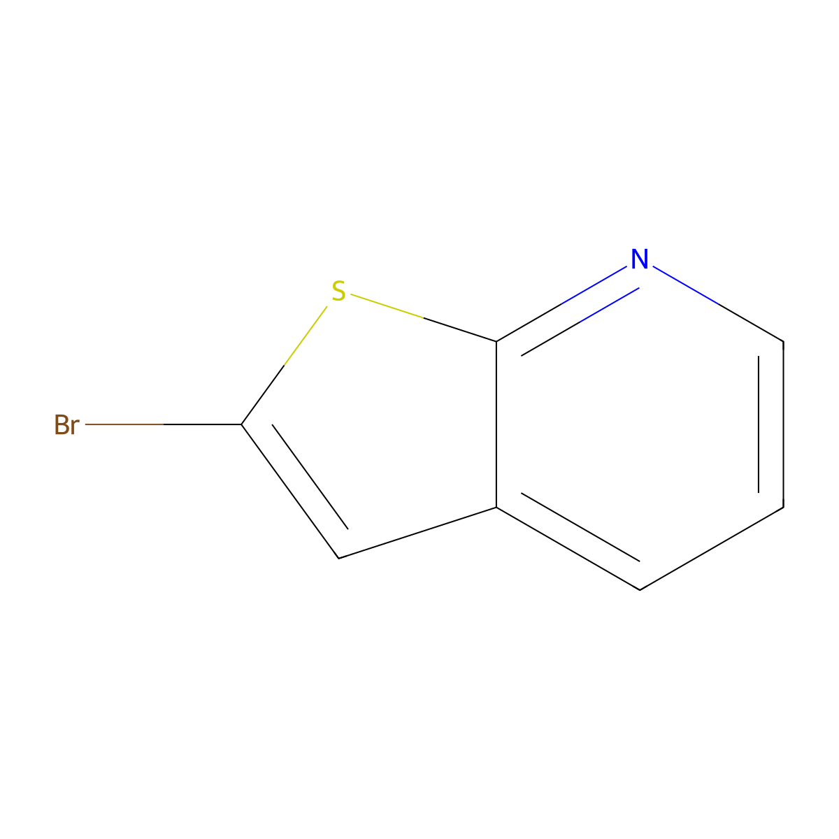 2-Bromothieno(2,3-b)pyridine molecular structure, CAS 72808-92-5