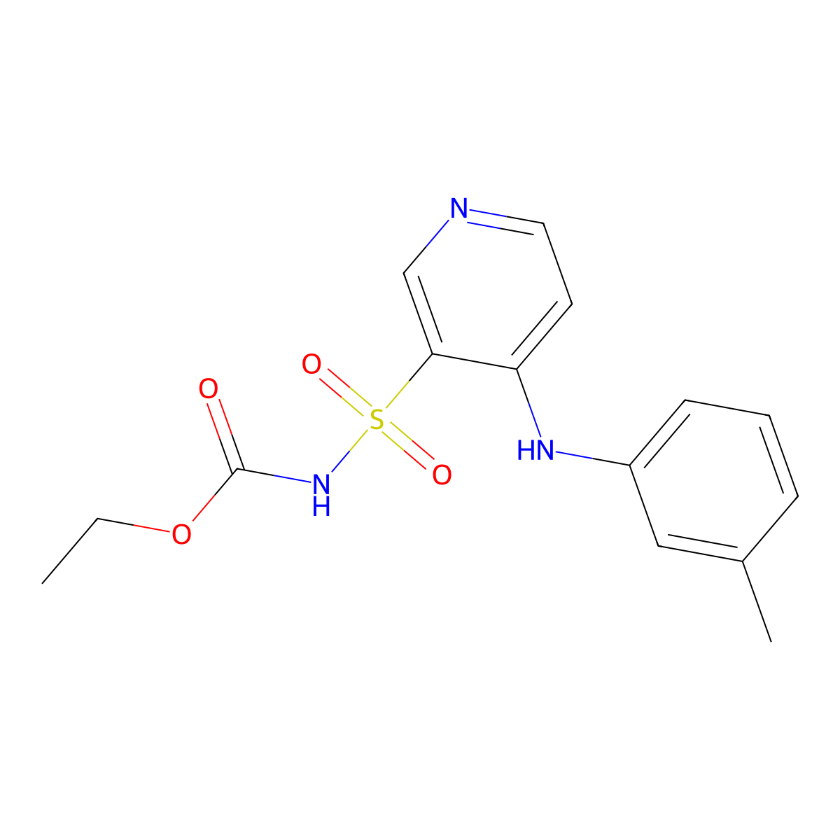 [[4-[(3-Methylphenyl)amino]-3-pyridinyl]sulfonyl]carbamic Acid Ethyl Ester molecular structure, CAS 72810-57-2