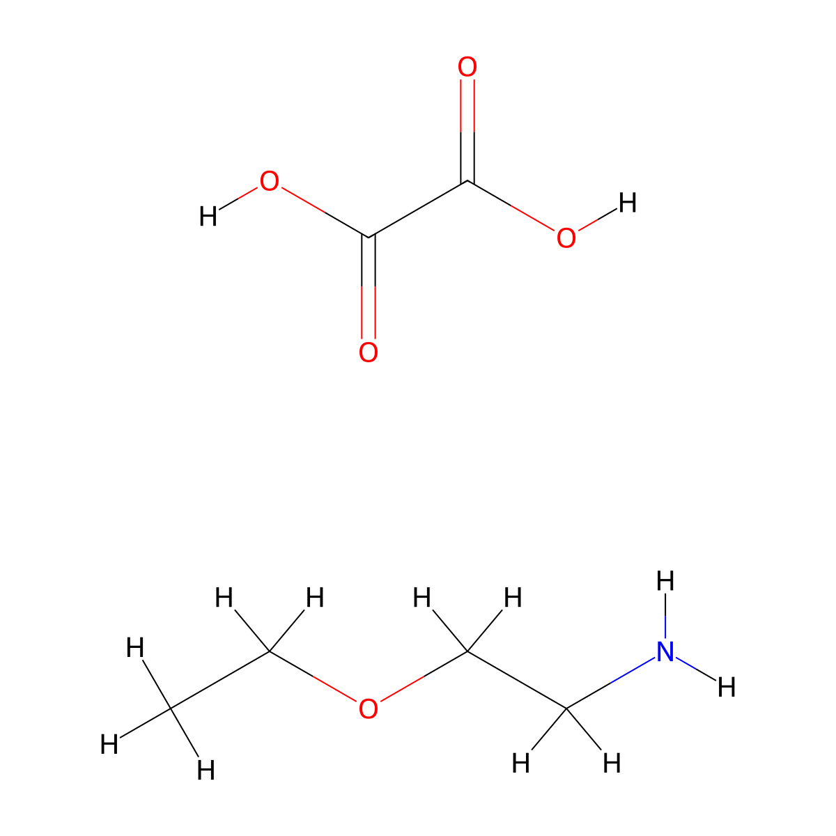 (2-Ethoxyethyl)amine oxalate molecular structure, CAS 72821-44-4