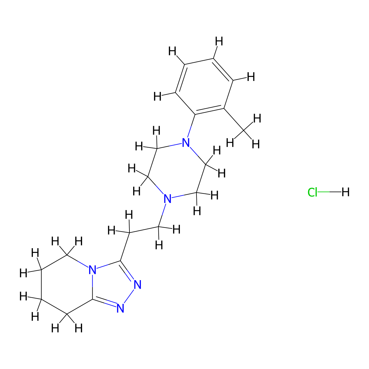 Dapiprazole Hydrochloride molecular structure, CAS 72822-13-0