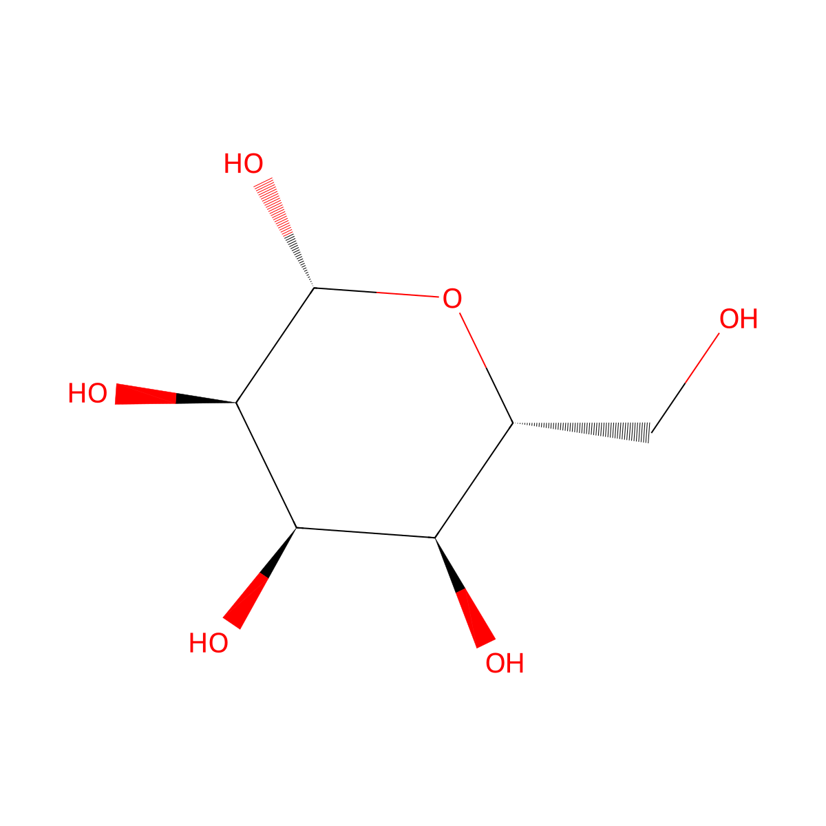 beta-D-allopyranose molecular structure, CAS 7283-09-2