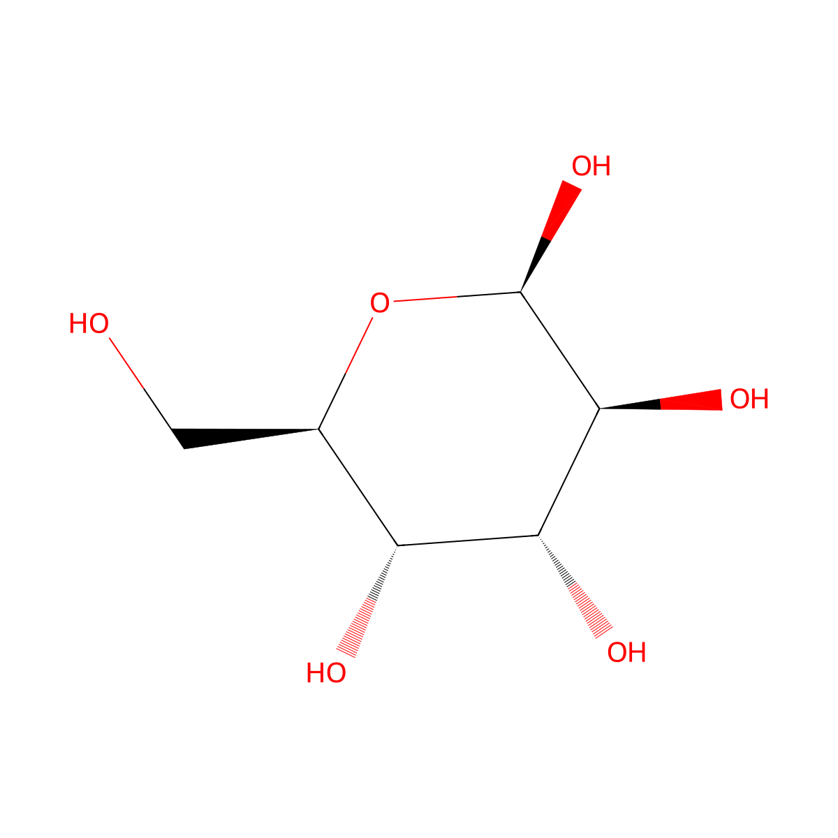 beta-D-altropyranose molecular structure, CAS 7283-10-5