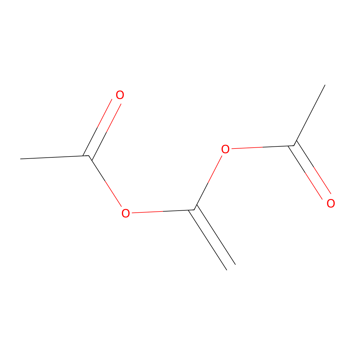 Vinylidene diacetate molecular structure, CAS 7283-44-5