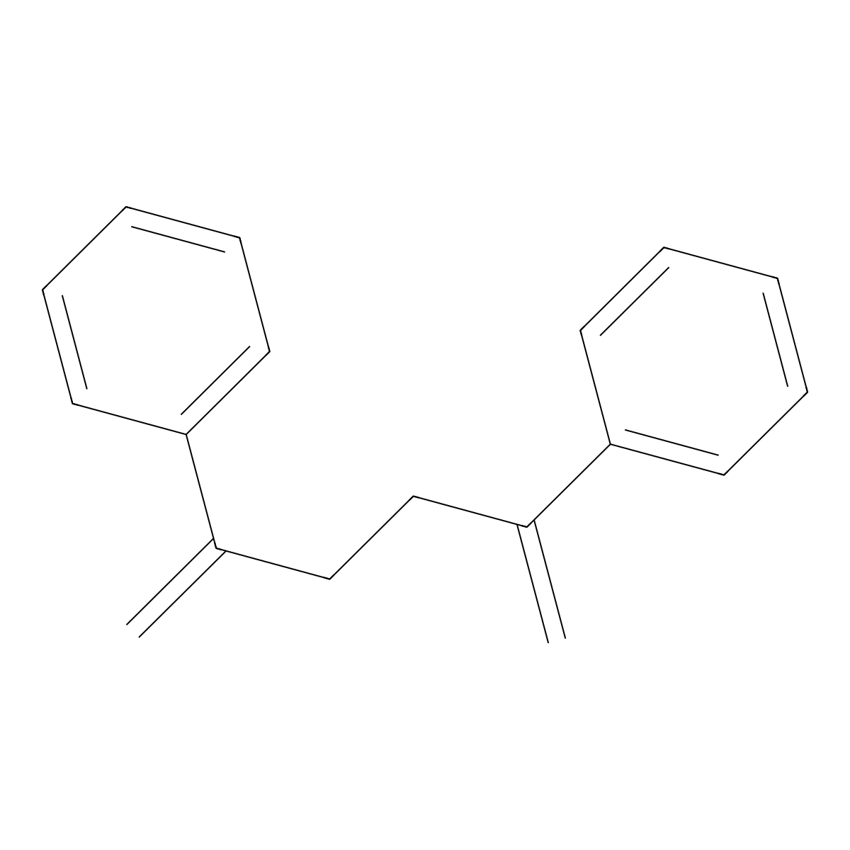 2,5-Diphenyl-1,5-hexadiene molecular structure, CAS 7283-49-0