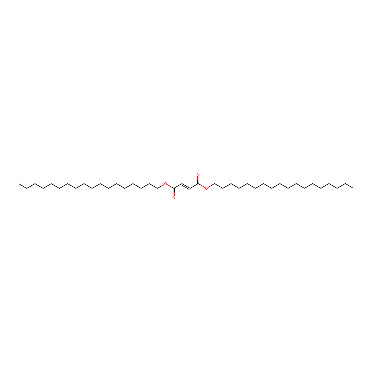 Dioctadecyl fumarate molecular structure, CAS 7283-68-3