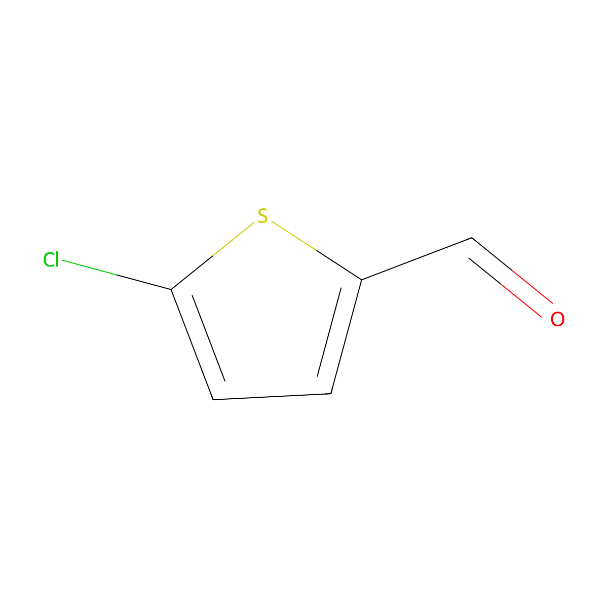 2-Thiophenecarboxaldehyde, 5-chloro- molecular structure, CAS 7283-96-7
