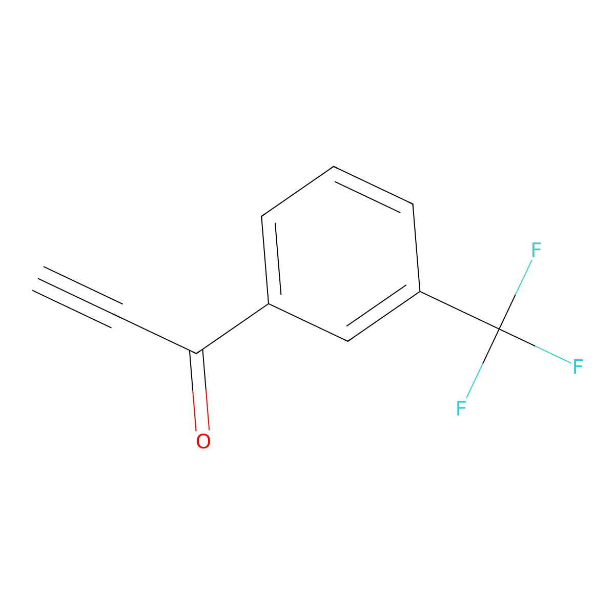 1-[3-(Trifluoromethyl)phenyl]prop-2-yn-1-one molecular structure, CAS 72839-12-4