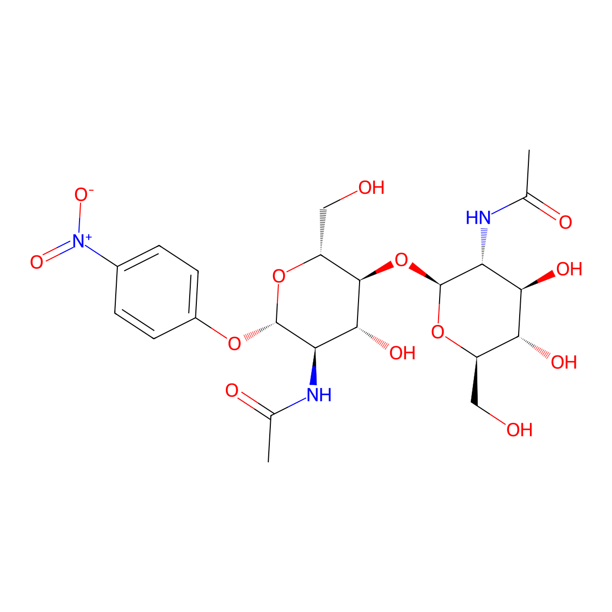 p-Nitrophenyl-chitobiose molecular structure, CAS 7284-16-4