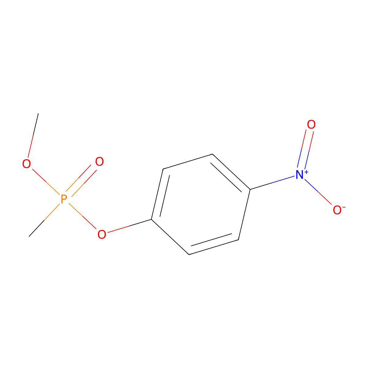 Methyl (4-Nitrophenyl) Methylphosphonate molecular structure, CAS 7284-49-3