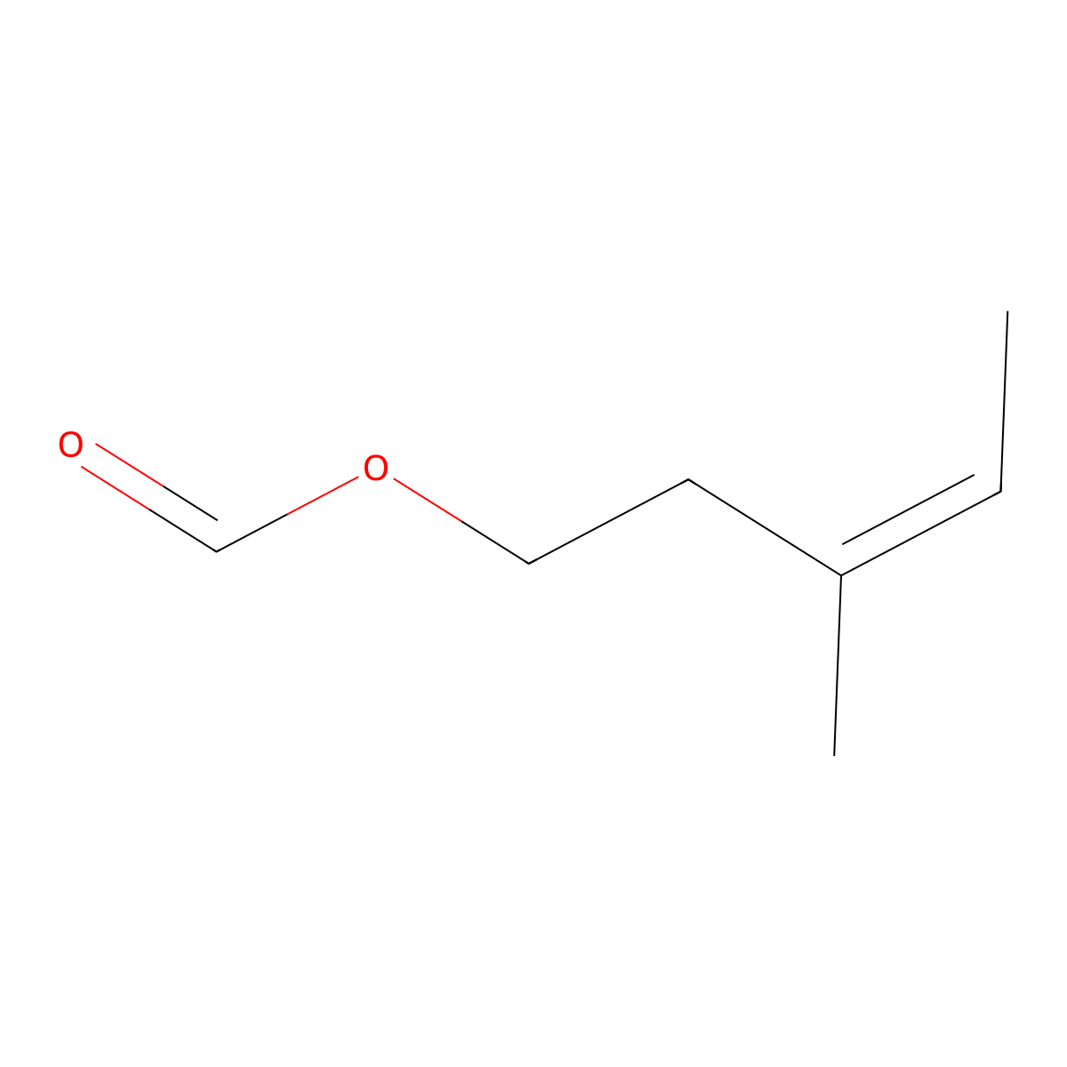 3-Penten-1-ol, 3-methyl-, 1-formate molecular structure, CAS 72845-37-5