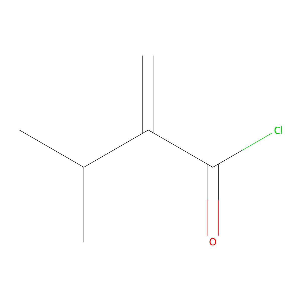 3-Methyl-2-methylidenebutanoyl chloride molecular structure, CAS 72846-28-7