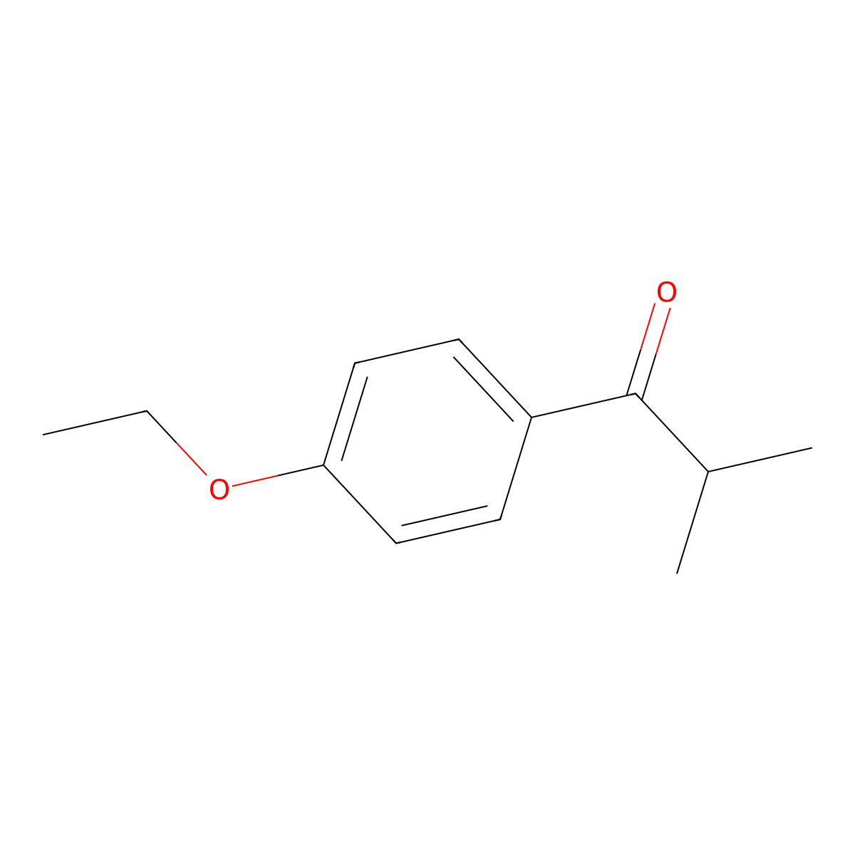 1-(4-Ethoxyphenyl)-2-methylpropan-1-one molecular structure, CAS 72846-63-0