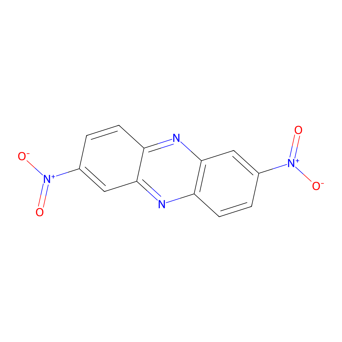 2,7-Dinitrophenazine molecular structure, CAS 72848-48-7