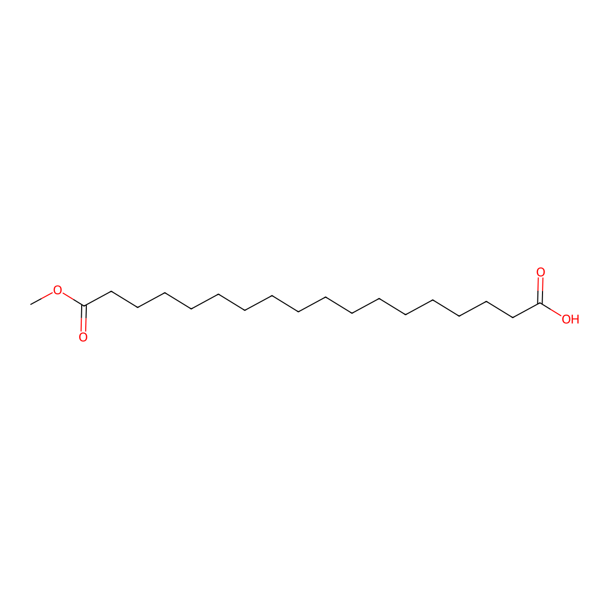 18-Methoxy-18-oxooctadecanoic acid molecular structure, CAS 72849-35-5
