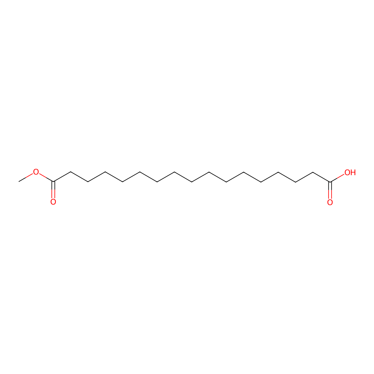 17-Methoxy-17-oxoheptadecanoic acid molecular structure, CAS 72849-42-4