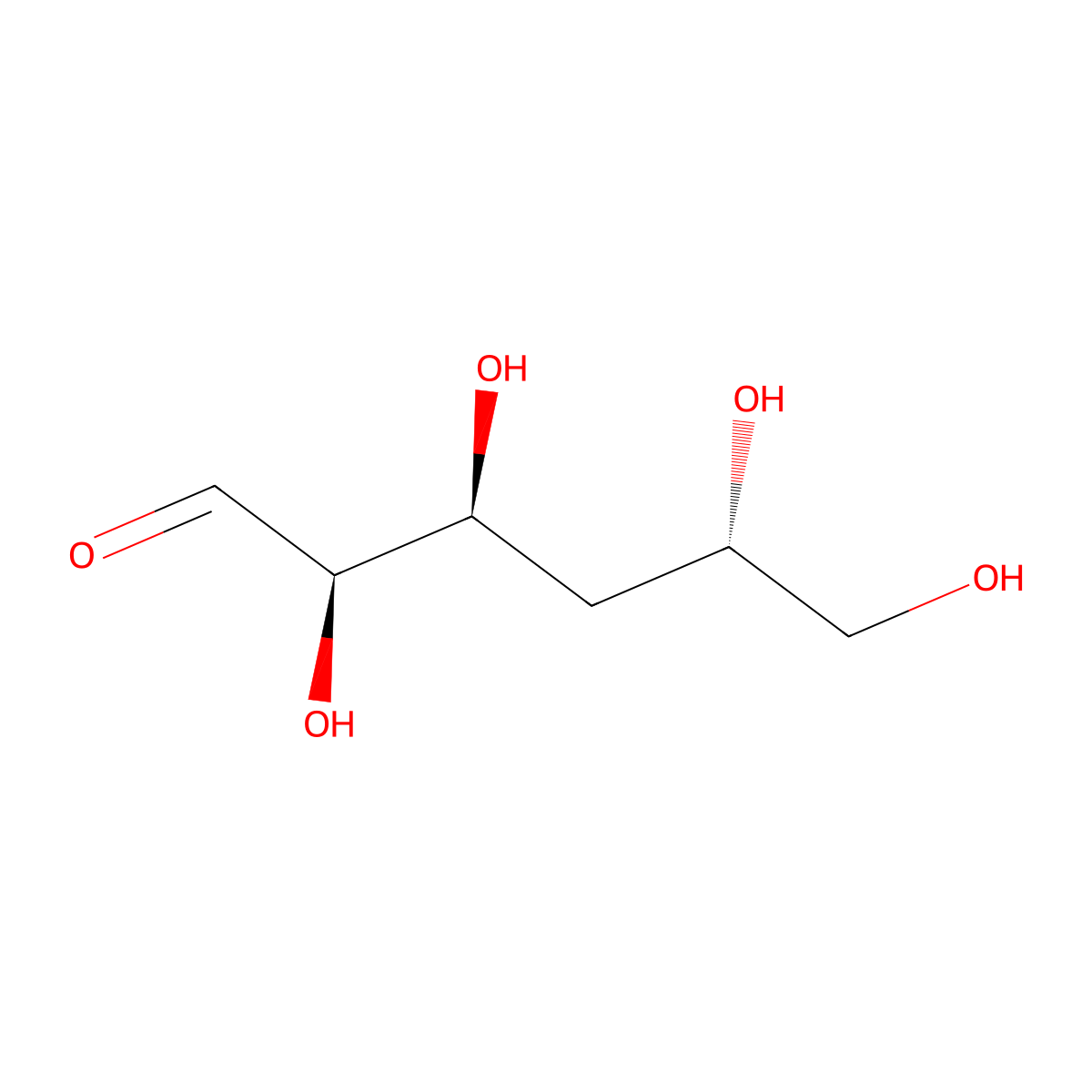 4-deoxy-D-xylo-hexose molecular structure, CAS 7286-46-6