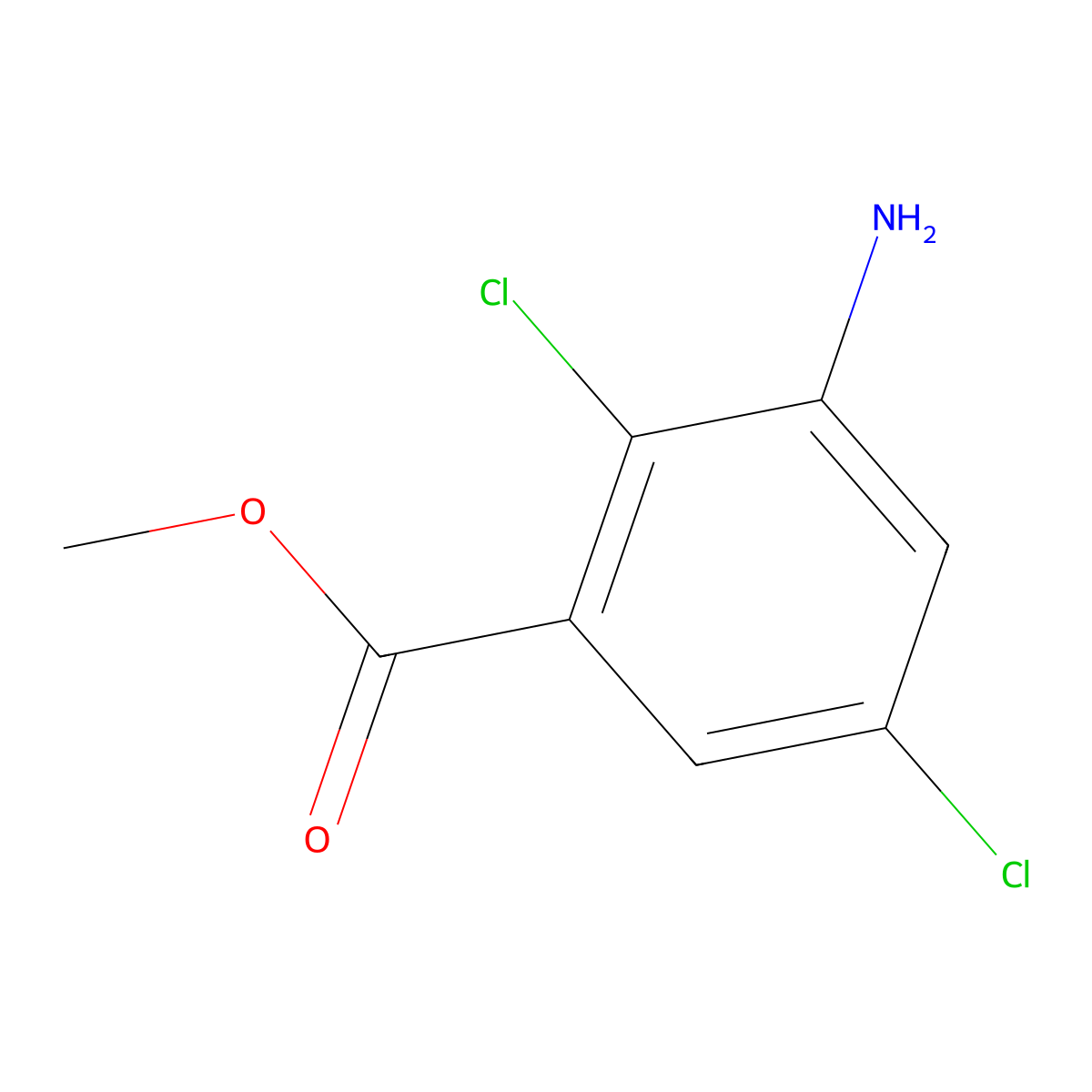 Chloramben-methyl molecular structure, CAS 7286-84-2