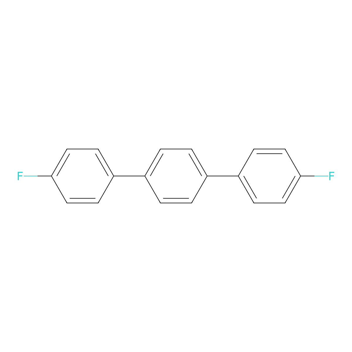 4,4''-Difluoro-1,1':4',1''-terphenyl molecular structure, CAS 72864-01-8