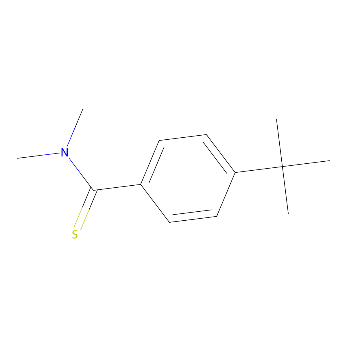 4-tert-Butyl-N,N-dimethylbenzenecarbothioamide molecular structure, CAS 72864-57-4
