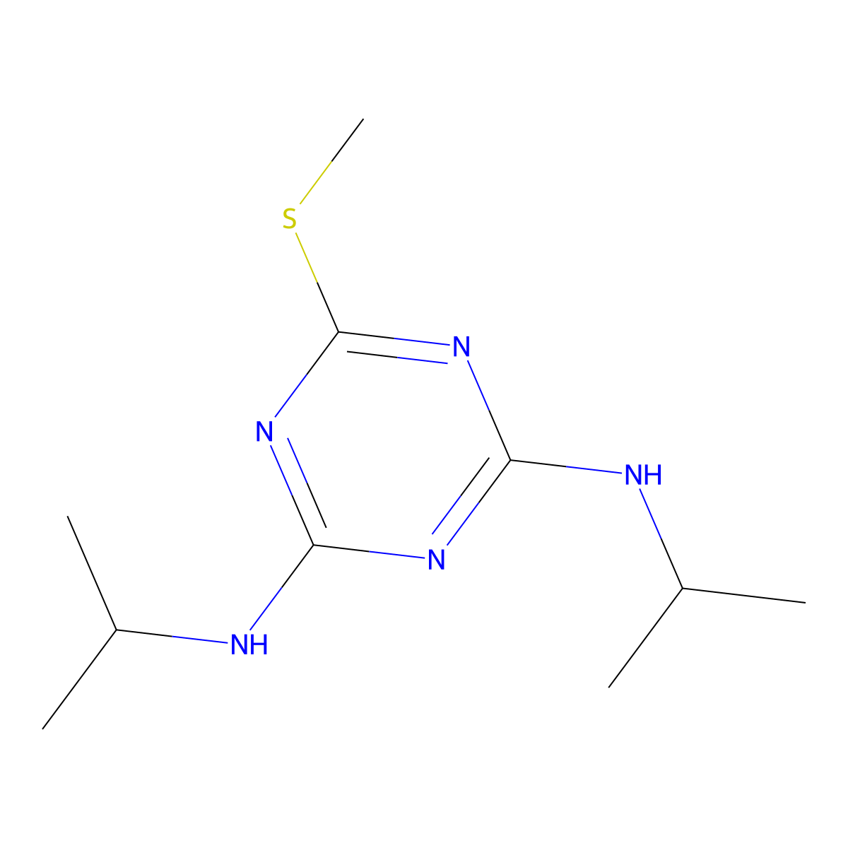 Prometryn molecular structure, CAS 7287-19-6