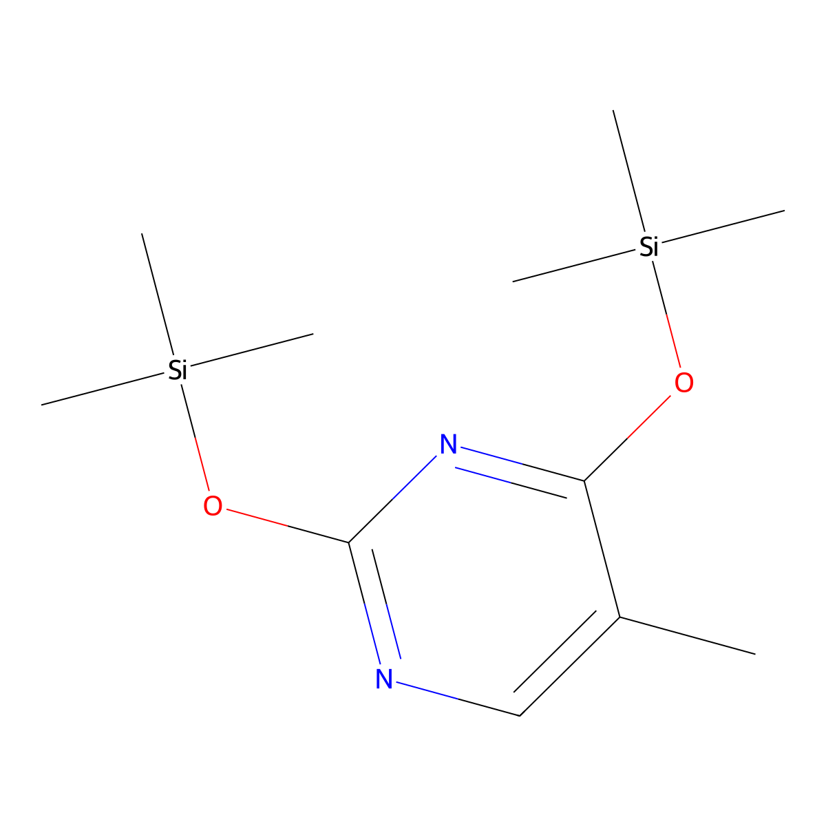 Bis(O-trimethylsilyl)thymine molecular structure, CAS 7288-28-0