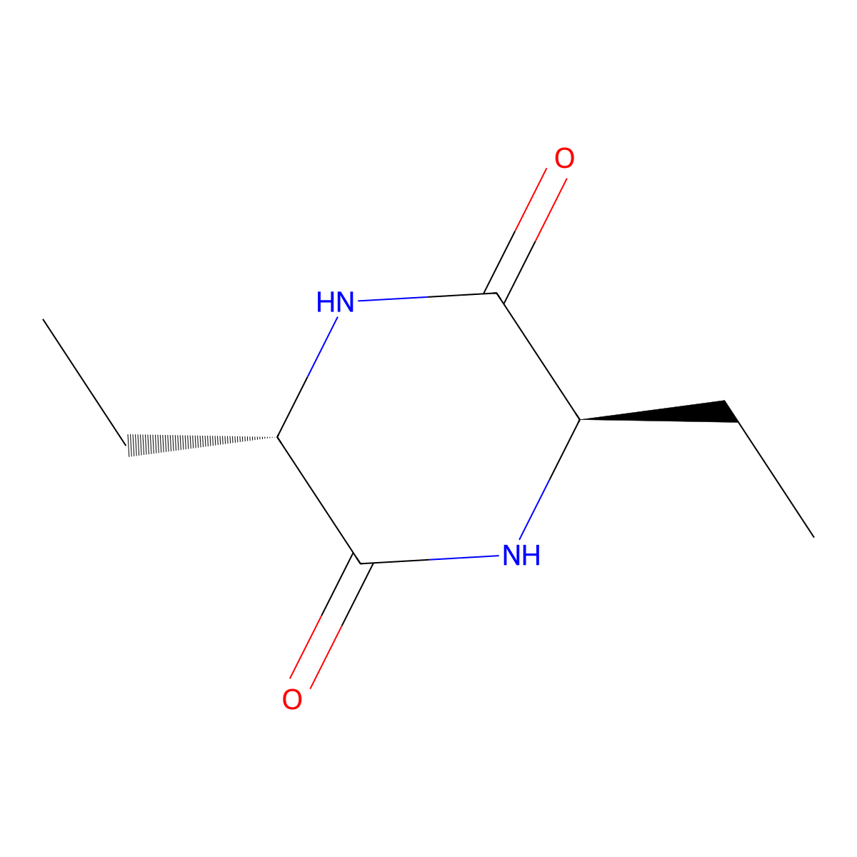(3R,6S)-3,6-Diethylpiperazine-2,5-dione molecular structure, CAS 72882-82-7