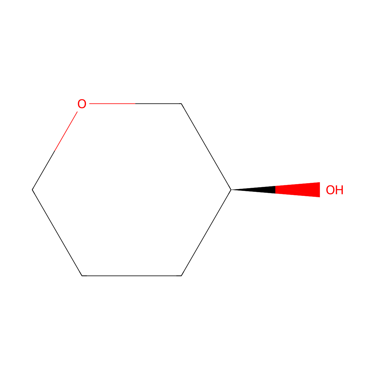 (S)-Tetrahydro-2H-pyran-3-OL molecular structure, CAS 72886-97-6