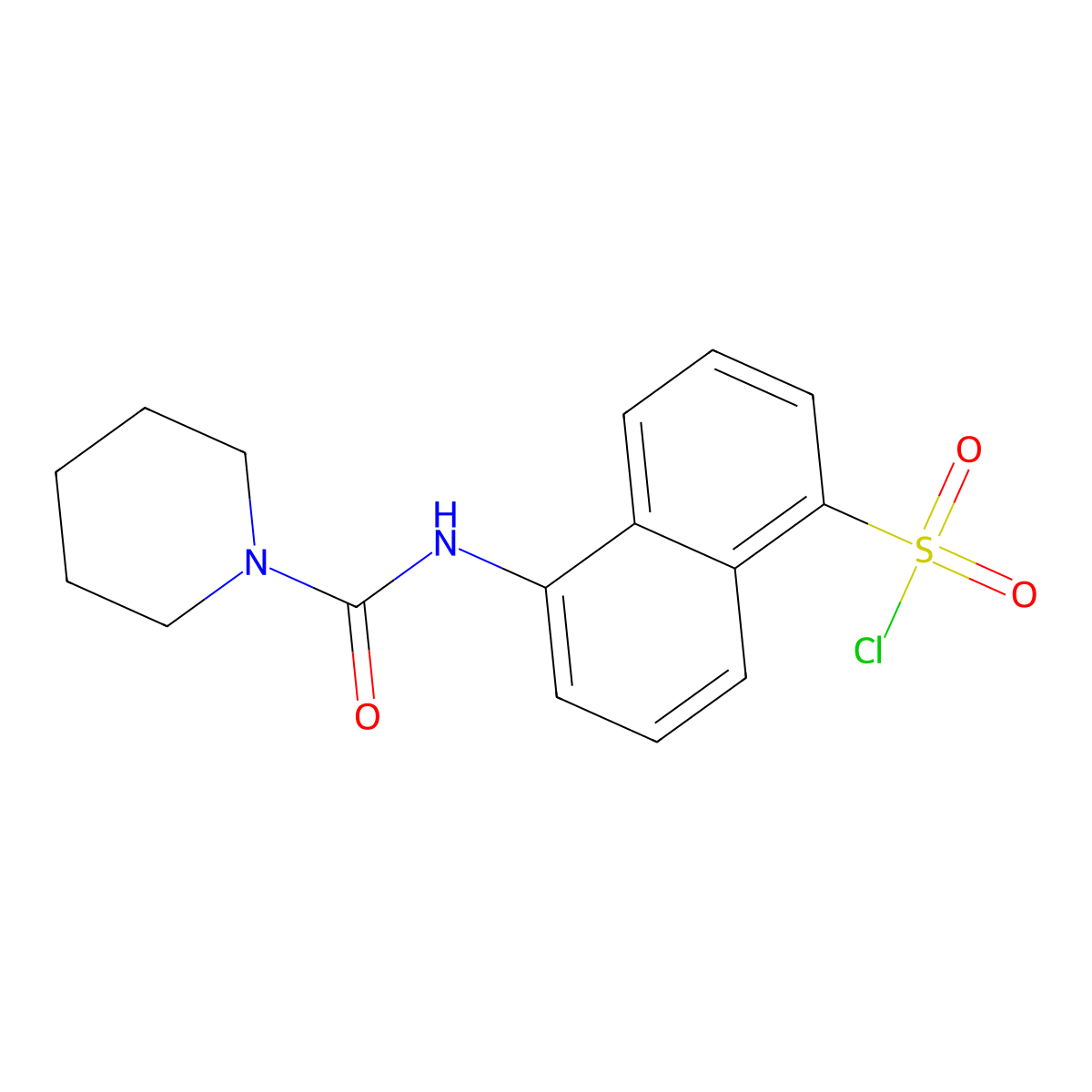 5-(Piperidine-1-carboxamido)naphthalene-1-sulfonyl chloride molecular structure, CAS 728864-81-1