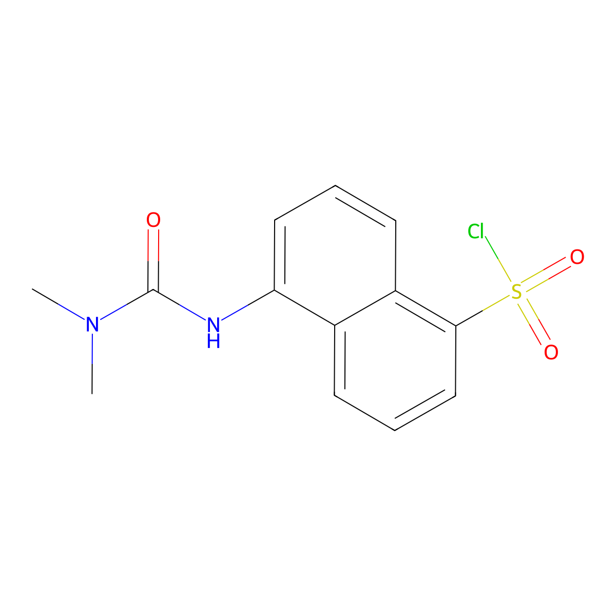 5-(dimethylcarbamoylamino)naphthalene-1-sulfonyl Chloride molecular structure, CAS 728864-94-6