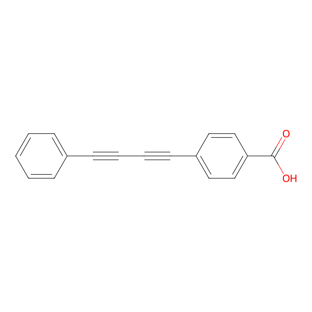 4-(Phenylbuta-1,3-diyn-1-yl)benzoic acid molecular structure, CAS 728878-13-5