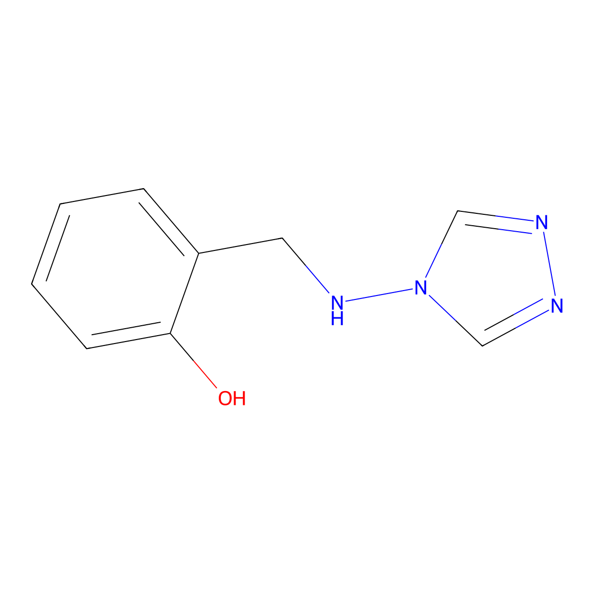2-[(4H-1,2,4-triazol-4-ylamino)methyl]phenol molecular structure, CAS 728883-45-2
