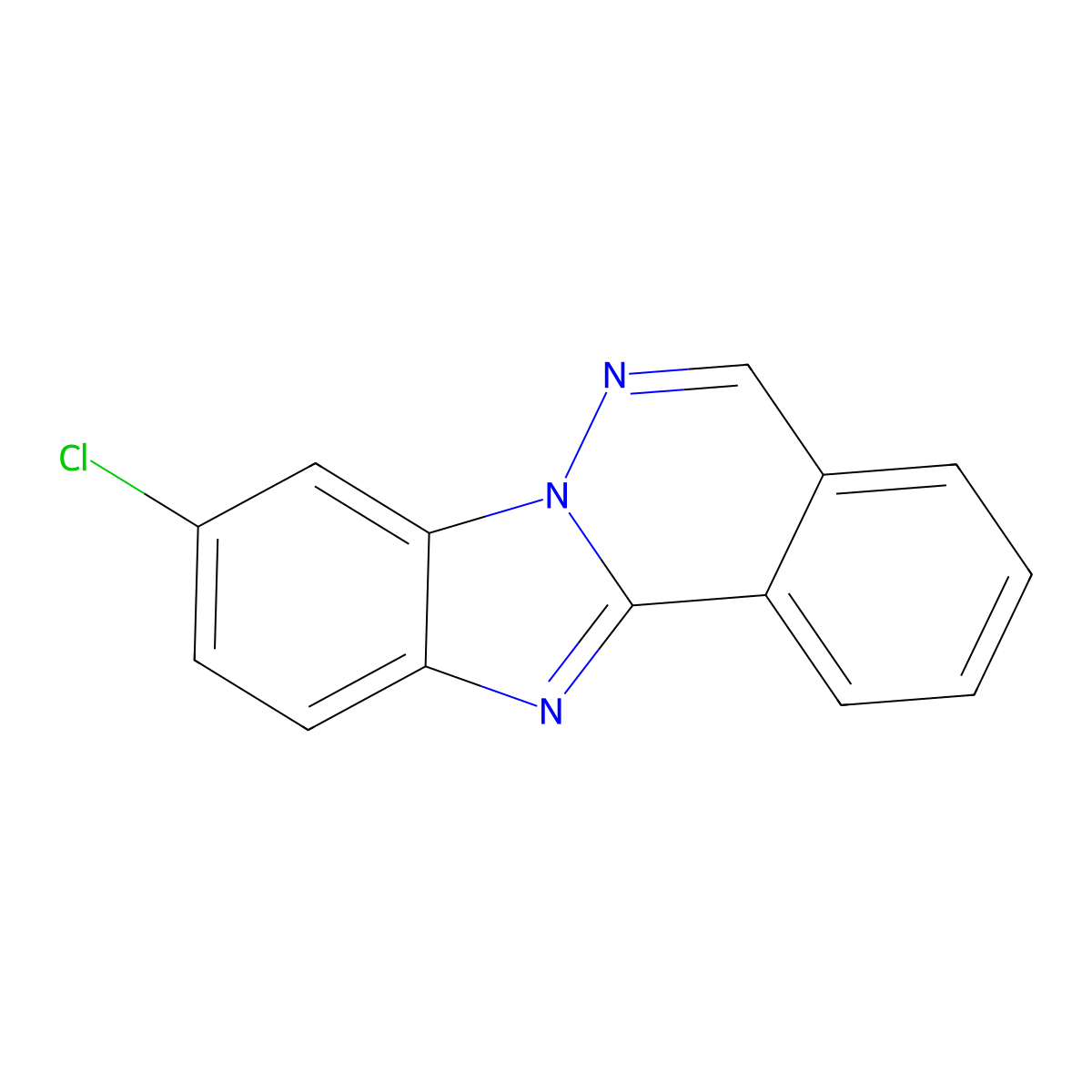9-Chlorobenzimidazo[2,1-a]phthalazine molecular structure, CAS 728884-71-7