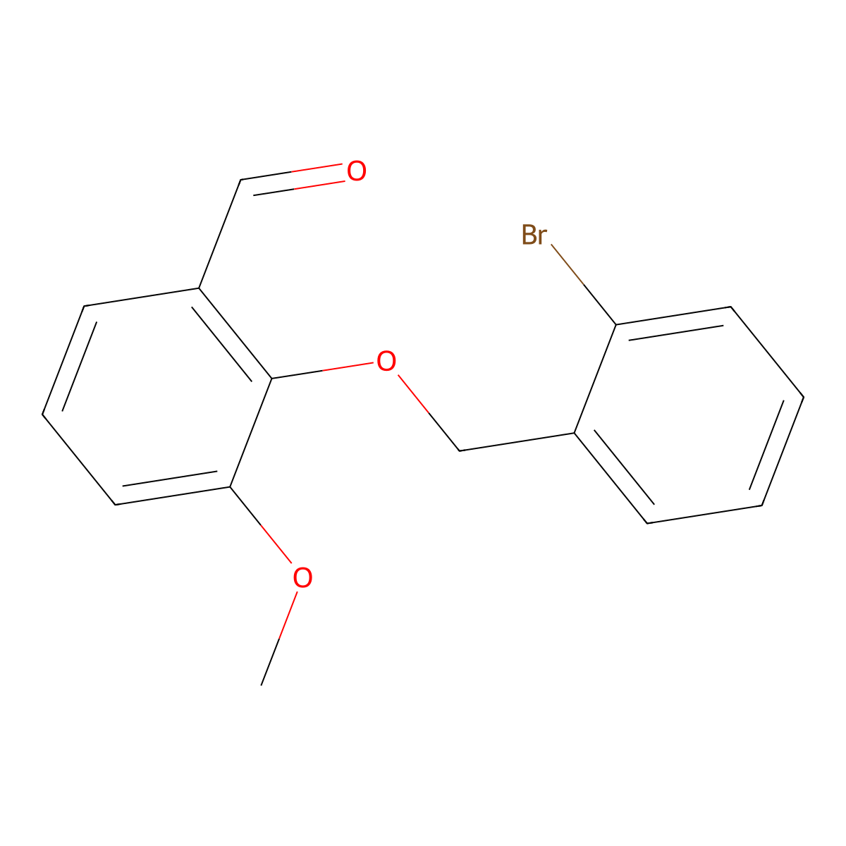 2-[(2-Bromobenzyl)oxy]-3-methoxybenzaldehyde molecular structure, CAS 728885-46-9