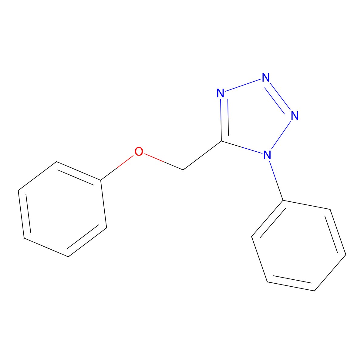 5-(Phenoxymethyl)-1-phenyltetrazole molecular structure, CAS 728887-21-6