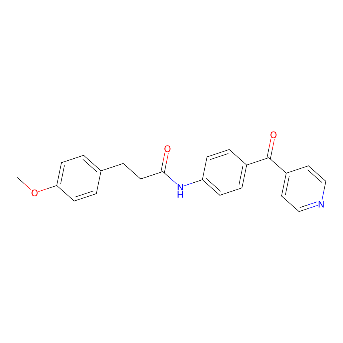 N-(4-isonicotinoylphenyl)-3-(4-methoxyphenyl)propanamide molecular structure, CAS 728888-78-6