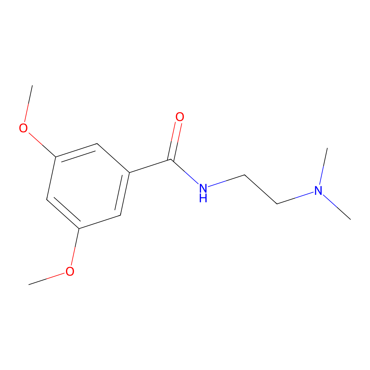 N-[2-(dimethylamino)ethyl]-3,5-dimethoxybenzamide molecular structure, CAS 728899-49-8