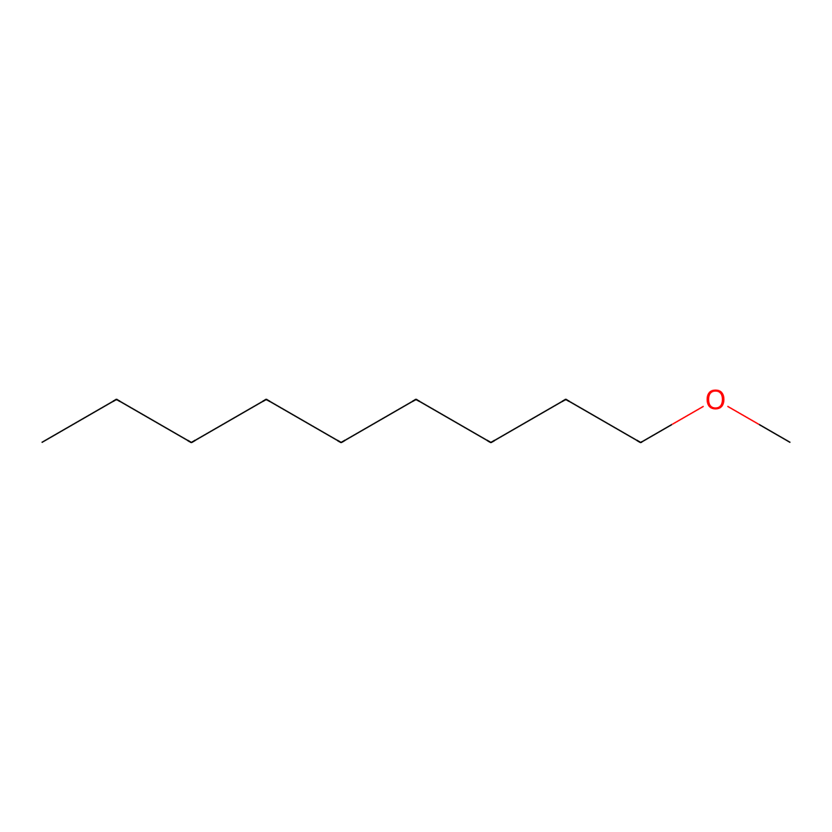 1-Methoxynonane molecular structure, CAS 7289-51-2