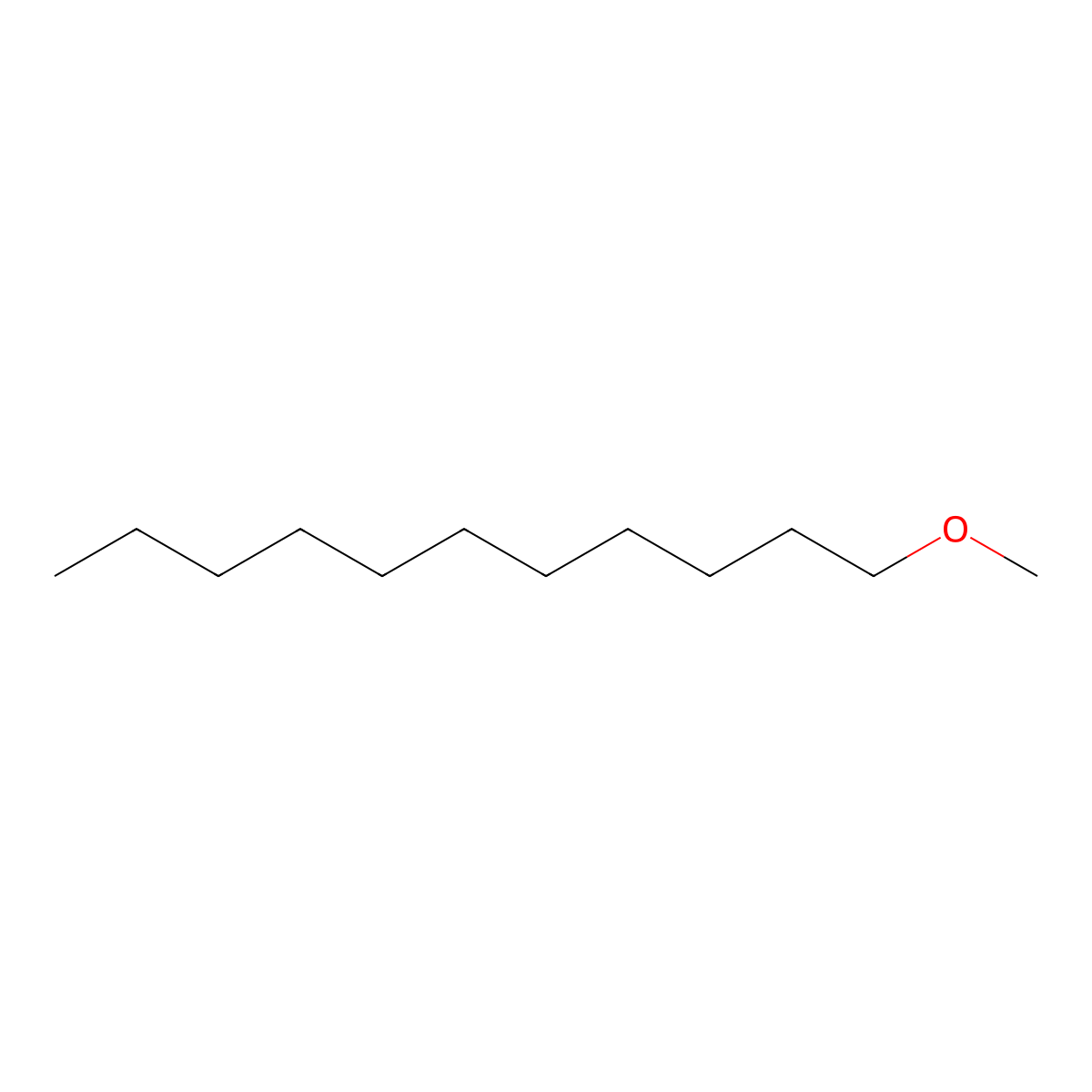 1-Methoxyundecane molecular structure, CAS 7289-53-4