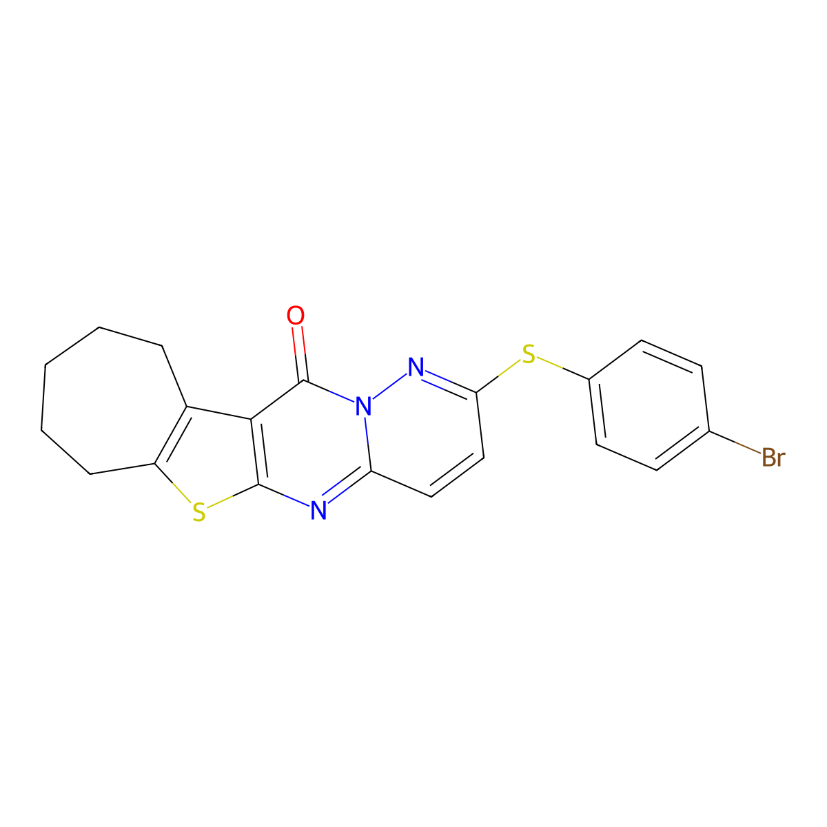15-[(4-Bromophenyl)sulfanyl]-9-thia-11,16,17-triazatetracyclo[8.8.0.0^{2,8}.0^{12,17}]octadeca-1(10),2(8),11,13,15-pentaen-18-one molecular structure, CAS 728905-22-4