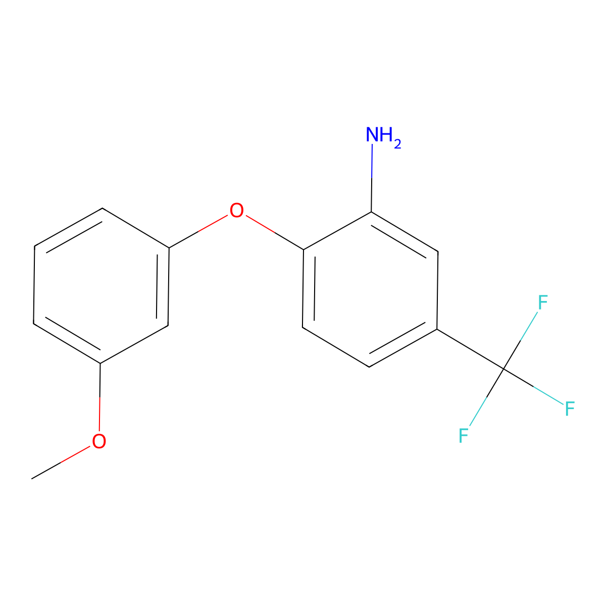 2-(3-Methoxyphenoxy)-5-(trifluoromethyl)aniline molecular structure, CAS 728907-96-8
