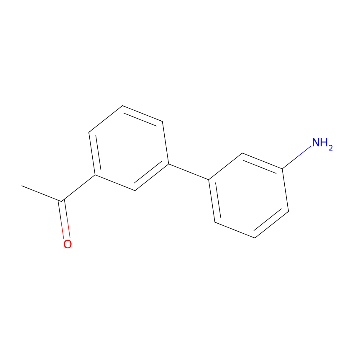 1-(3'-Amino-biphenyl-3-yl)-ethanone molecular structure, CAS 728918-70-5
