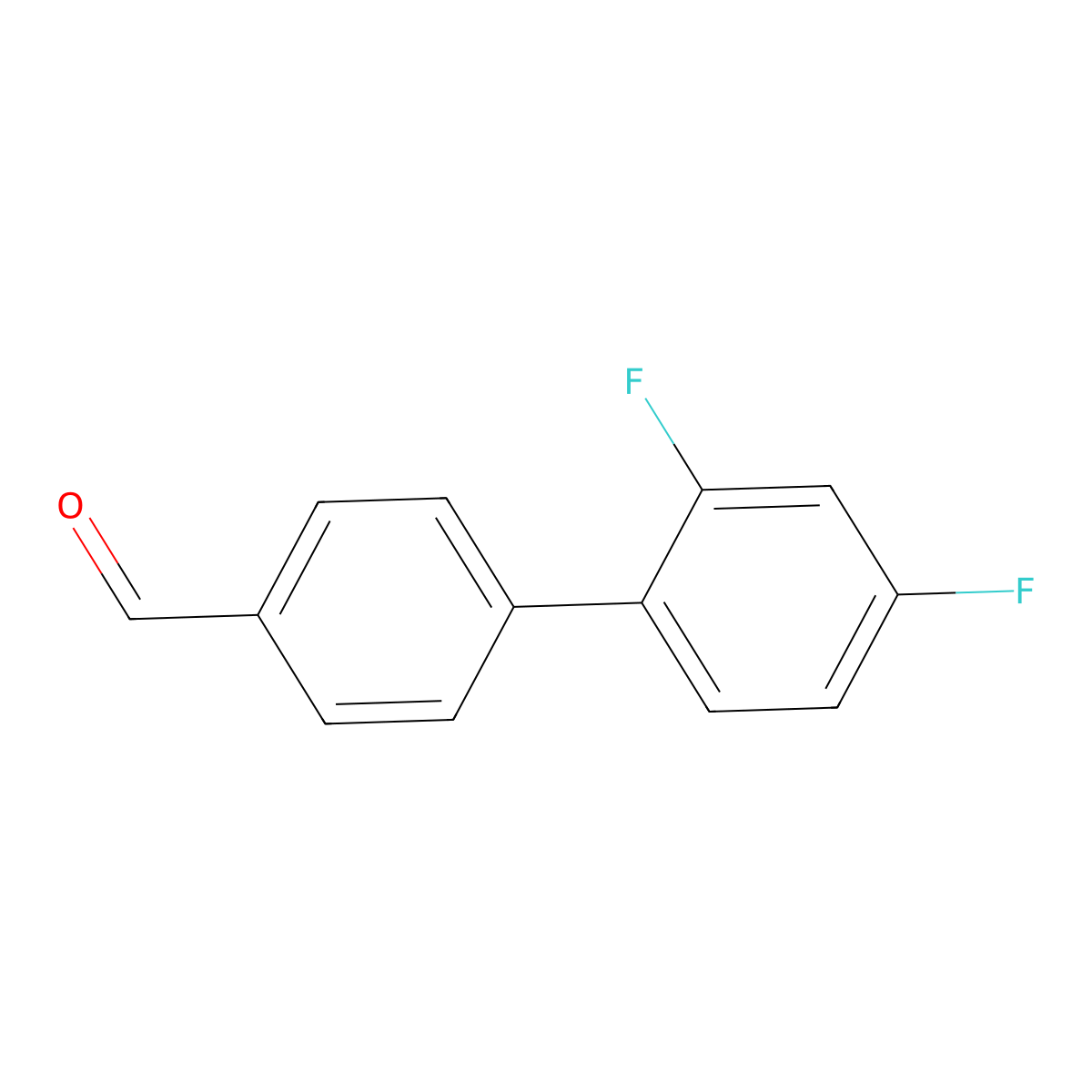 4-(2,4-Difluorophenyl)benzaldehyde molecular structure, CAS 728918-75-0