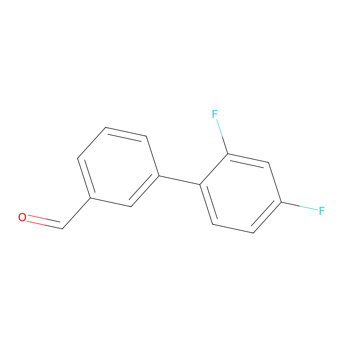 3-(2,4-Difluorophenyl)benzaldehyde molecular structure, CAS 728918-77-2