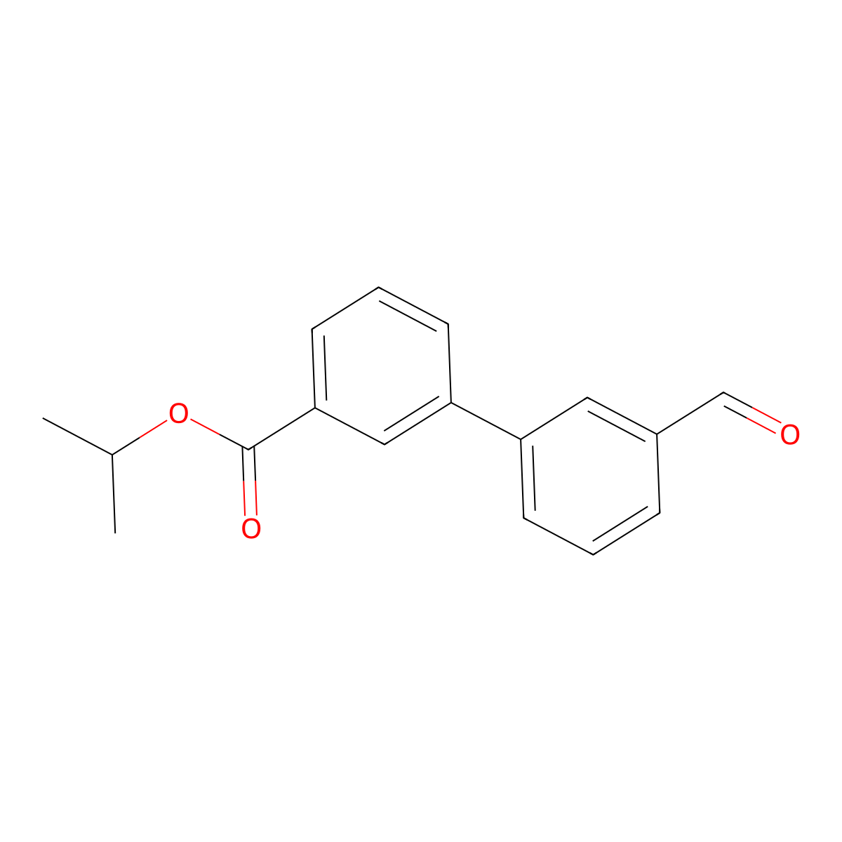 3'-Formyl-biphenyl-3-carboxylic acid isopropyl ester molecular structure, CAS 728918-83-0