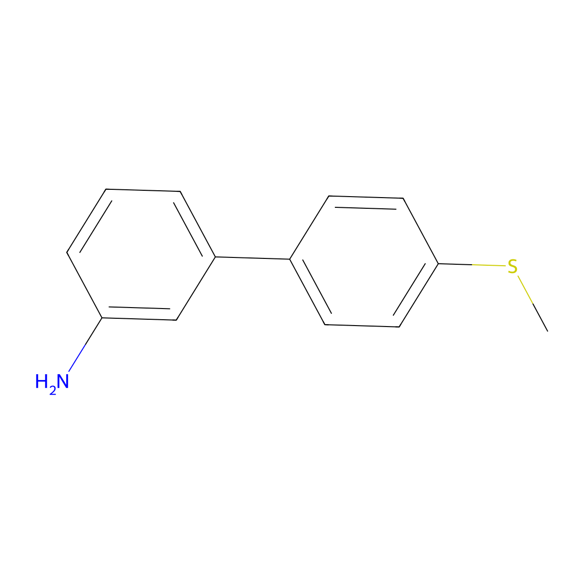 4'-(Methylsulfanyl)[1,1'-biphenyl]-3-amine molecular structure, CAS 728918-96-5