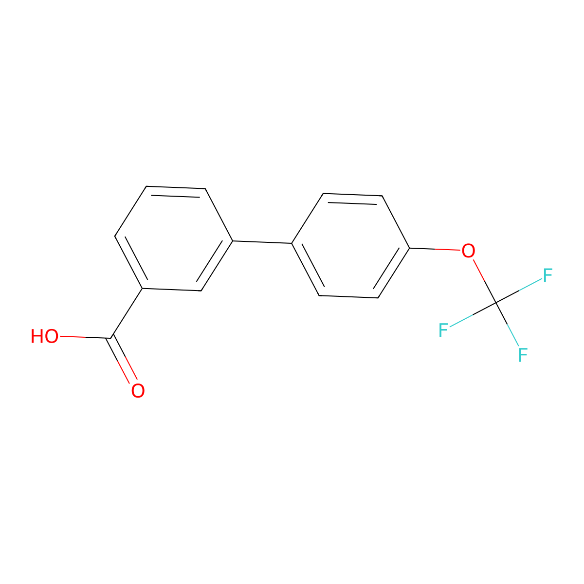 4'-Trifluoromethoxy-biphenyl-3-carboxylic acid molecular structure, CAS 728919-12-8
