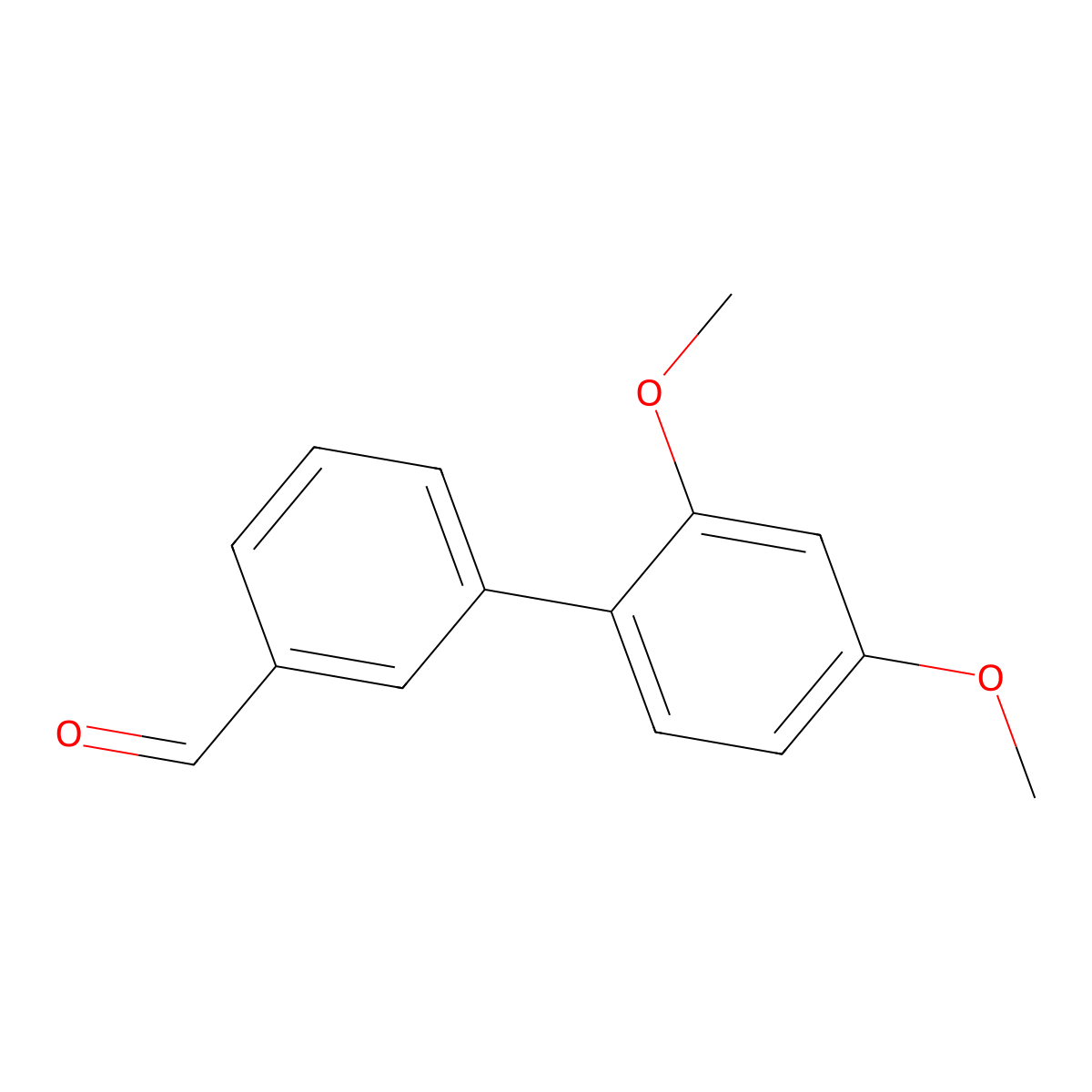 3-(2,4-Dimethoxyphenyl)benzaldehyde molecular structure, CAS 728919-18-4
