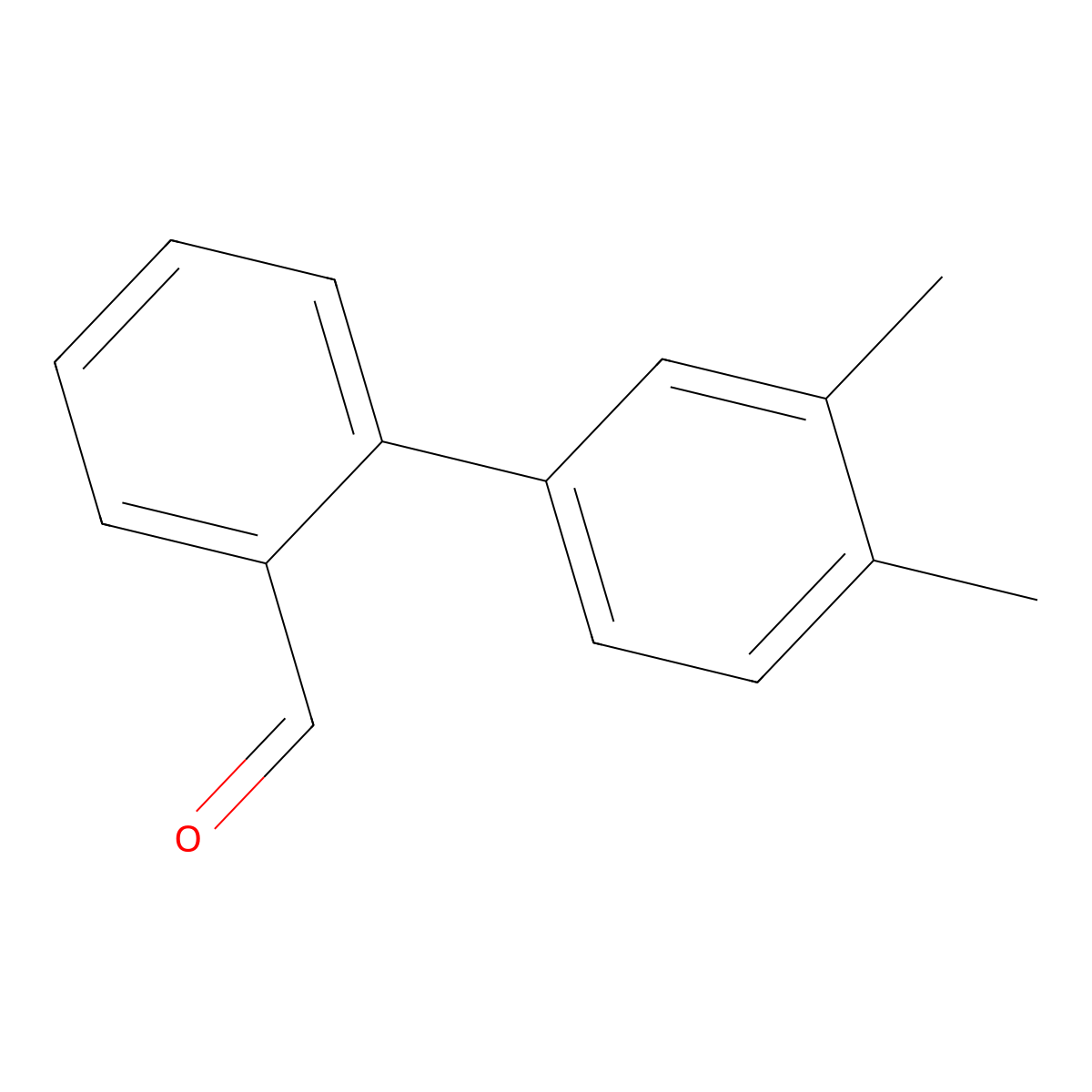 2-(3,4-Dimethylphenyl)benzaldehyde molecular structure, CAS 728919-23-1