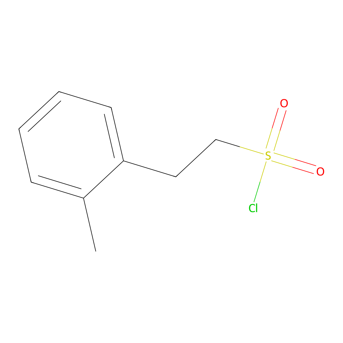 2-(2-Methylphenyl)ethane-1-sulfonyl chloride molecular structure, CAS 728919-61-7